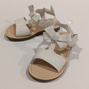 Carter's Toddler Girl Sandals, Glitter White, Size 7